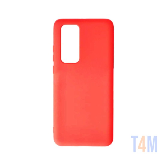 Capa de Silicone para Huawei P40 Vermelho